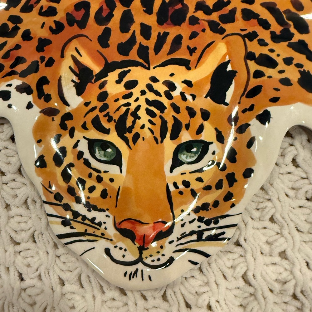 Cheetah serving tray